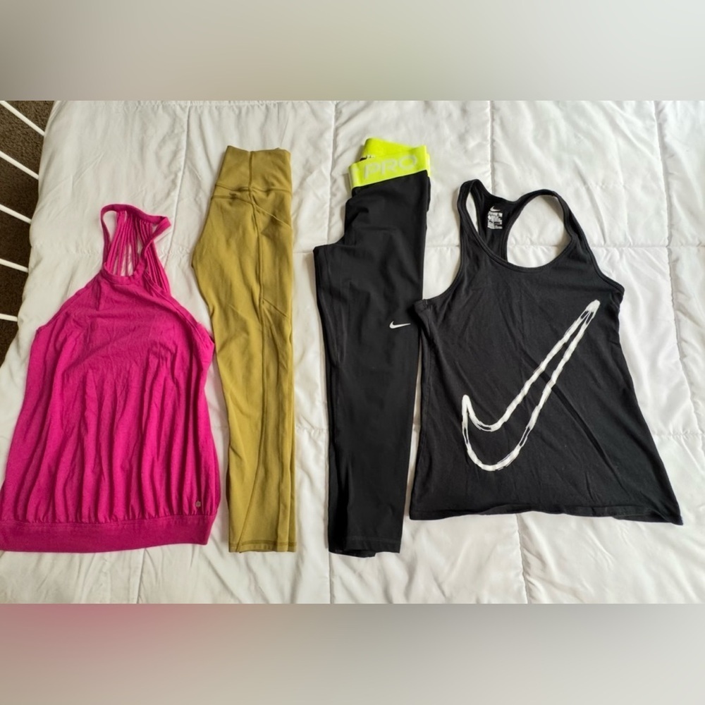 Bundle Fabletics  Nike Black Tank Top with White Graphic
